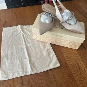 Jewell Badgley Mischka Bambi Pointed Toe Sling Back 8.5